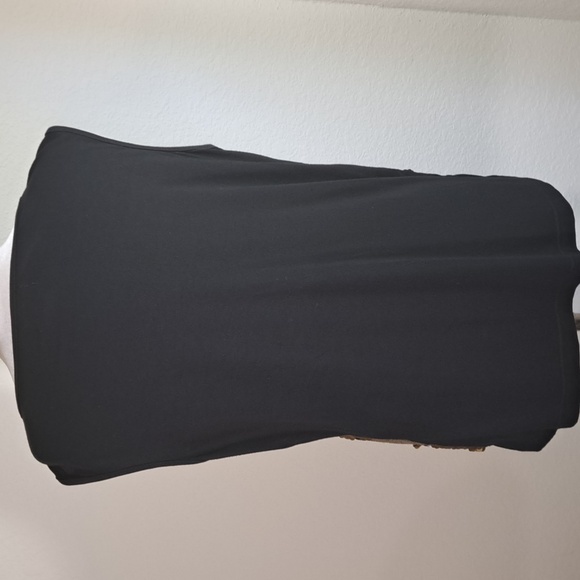 Lovedrobe Women’s Top Tank Gold Sequin Front Black Back Sleeveless Scoop Size 14 - Picture 4 of 10